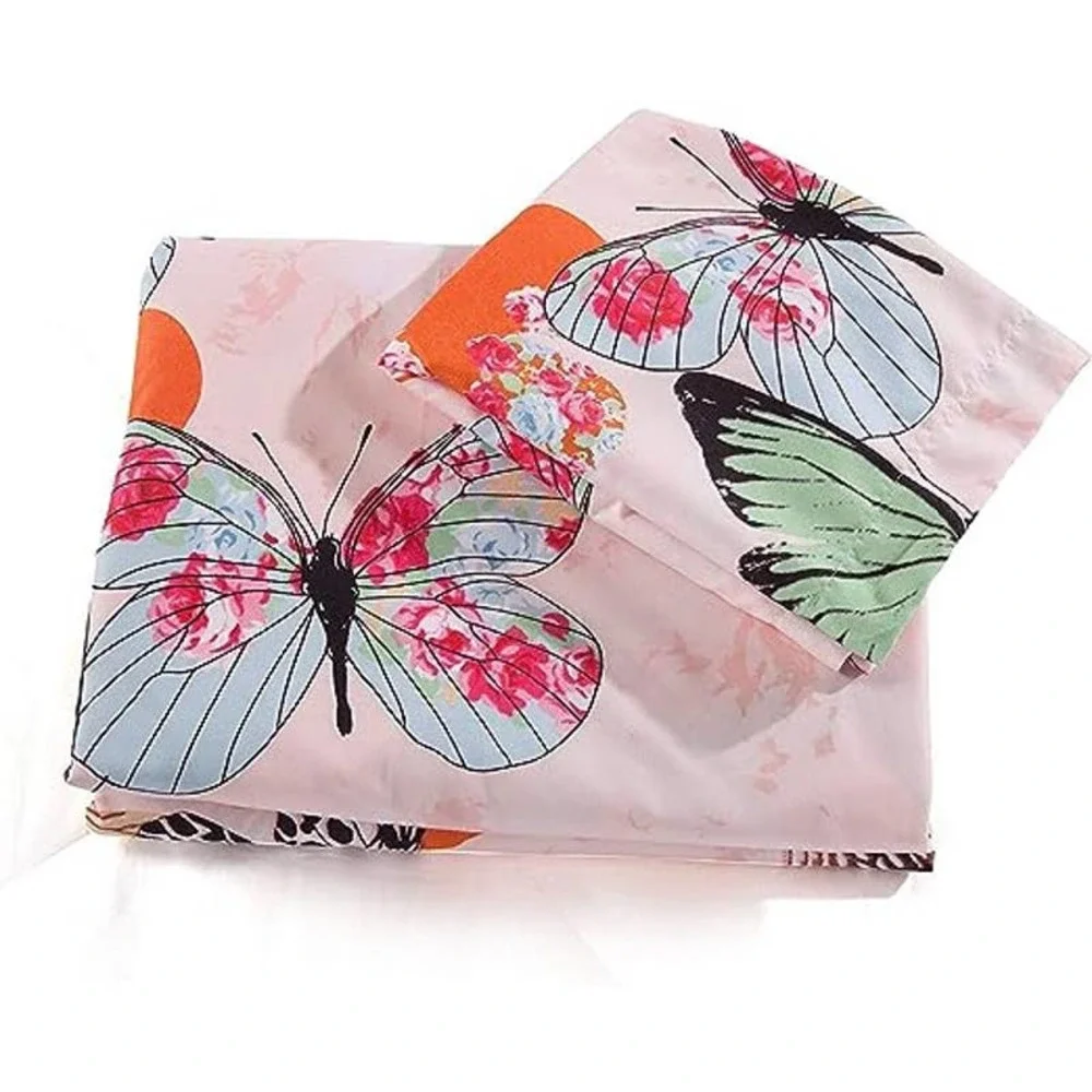 NEW in BAG - Buttery Soft Twin-Full Butterfly Duvet with 1 LG Pillow Sham